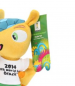 Preview: Fifa World Cup 2014 mascott Fuleco plush toy 30 cm Brazil new with tags