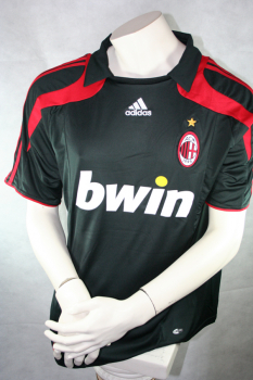 Adidas AC Milan jersey 11 Alberto Gilardino 2007/2008 away black Bwin men's XL