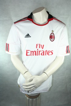 Adidas AC Milan jersey 33 Thiago Silva  2010/2011 white Bwin men's L