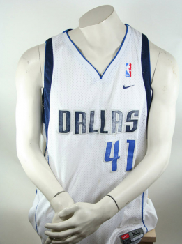 Nike Dallas Mavericks jersey 41 Dirk Nowitzki NBA Mavs white men's XL