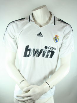 Adidas Real Madrid jersey 2008/09 17 Ruud Van Nistelrooy Bwin white men's XL