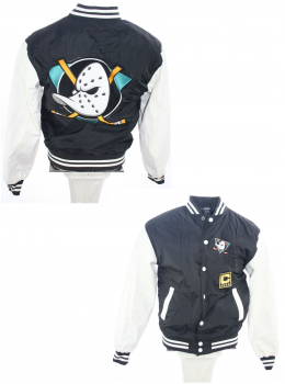 Urban Classics Anaheim Mighty Ducks college jacket Walt Disney NHL black New men's L