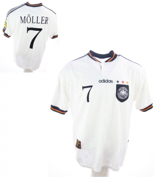 Adidas Germany jersey 7 Möller Euro 1996 winner home white men's XL