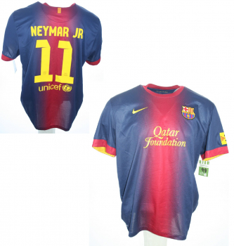 Nike FC Barcelona jersey 11 Neyma 2012/13 Qatar home with short men's XXL