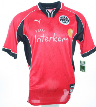 Puma Eintracht Frankfurt Jersey 1998/99 Viag Interkom signatured men's XL