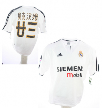 Adidas Real Madrid jersey 23 David Beckham chinese 2003/04 men's S/M/L/XL/XXL