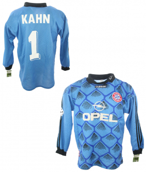 Adidas FC Bayern Munich keeper jersey 1 Oliver Kahn 1997/98 Opel men's S