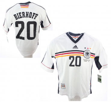 Adidas Germany jersey 20 Oliver Bierhoff World Cup 98 1998 home men's XXL