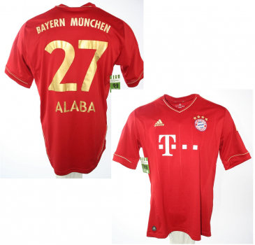 Adidas FC Bayern München jersey 27 Alaba 2012/13 home red men's XL