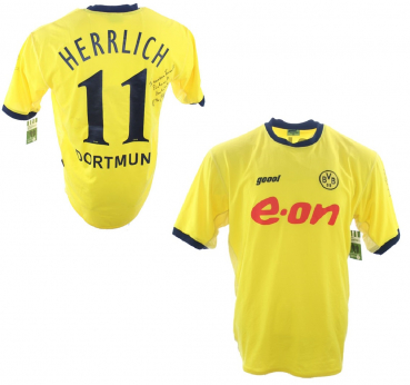 Goool Borussia Dortmund Jersey 11 Herrlich 2003/04 E-on BVB Home men's XL