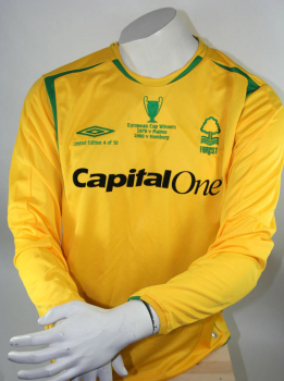 Umbro Nottingham Forest jersey 2005/06 yellow Limited Edition Shirt nr. 4 of 50 new men's XL