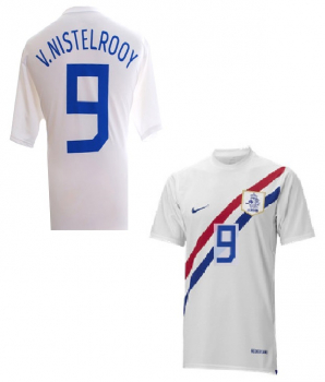 Nike Netherlands jersey 9 Ruud van Nistelrooy World Cup 2006 away white men's XL