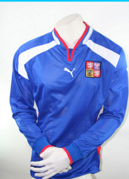 Puma Czech Republik jersey 2000 2002 longsleeve blue away men's XL
