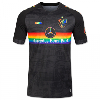 Jako VfB Stuttgart jersey 2022/23 M-3X rainbow black Mercedes-Benz-Bank new men's M