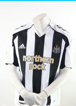Adidas Newcastle United jersey 2005-07 Northern Rock home men's M