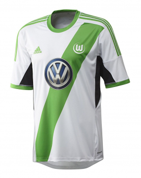 Adidas VFL Wolfsburg jersey 4 Marcel Schäfer 2013/14 away white VW Golf men's XL