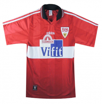 Adidas VfB Stuttgart jersey 1996/97 Südmilch red Bobic Elber Balakov men's M