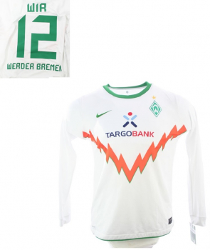 Nike SV Werder Bremen jersey 12 Wir 2010/11 white away men's S-M 176cm