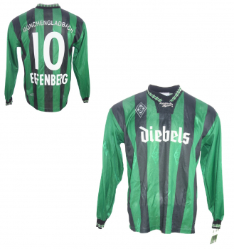 Reebok Borussia MönchenGladbach jersey 10 Effenberg Diebels 1996/97 men's S (B-stock)