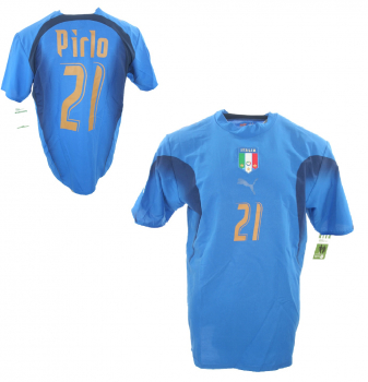 Puma Italy jersey 21 Andrea Pirlo 2006 World Cup champion men's S/L/XL