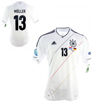 Adidas Germany jersey 13 Thomas Müller DfB 2012 home white men's L or S-M=176
