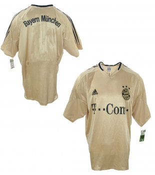 Adidas FC Bayern Munich jersey 2004-06 Gold T-com men's L or XL (B-Stock)