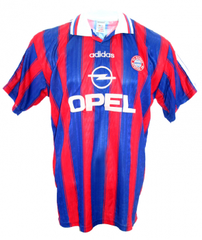 Adidas FC Bayern Munich  jersey 7 Mehmet Scholl 1995/96 Opel men's S (B-Stock)