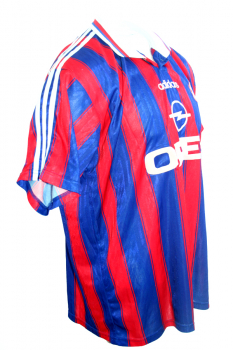 Adidas FC Bayern Munich  jersey 7 Mehmet Scholl 1995/96 Opel men's S (B-Stock)