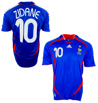 Adidas France jersey 10 Zinedine Zidane World Cup 2006 home NEW men's M L or XL