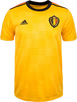 Adidas Belgium jersey World Cup 2018 short sleeve gold black red away men's M