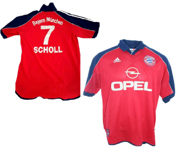Adidas FC Bayern Munich jersey 7 Mehmet Scholl 1999/2001 Opel men's L