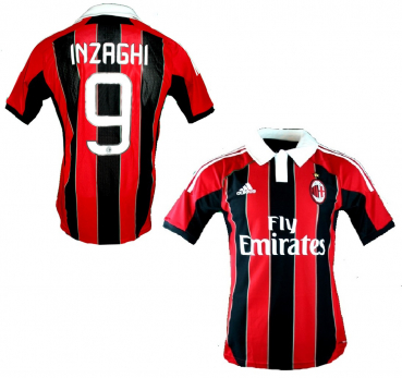 Adidas AC Milan jersey 9 Filippo Inzaghi  2012/13 CL home new men's S