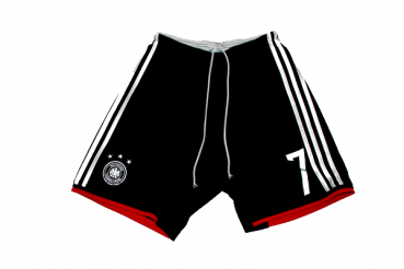 Adidas Germany jersey shorts from number 7 Bastian Schweinsteiger World Cup 2014 away men's M