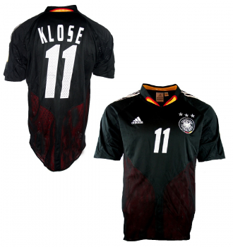 Adidas Germany jersey 11 Miroslav Klose DfB Euro 2004 black men's M or L