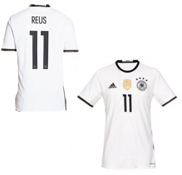 Adidas Germany jersey 11 Marco Reus Euro 2016 home white men's M