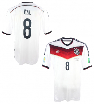 Adidas Germany jersey 8 Mesut Özil World Cup 2014 home white new men's  S-M(176)/XL