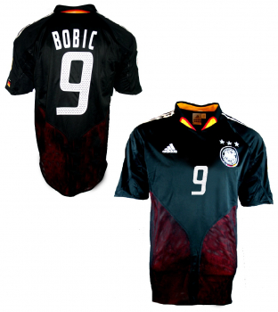 Adidas Germany jersey 9 Fredi Bobic DfB Euro 2004 black men's L