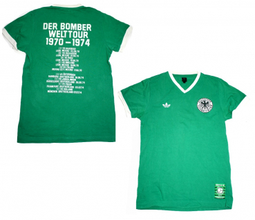 Adidas Germany World Cup T-shirt shirt jersey 1974 Gerd Müller green men's S
