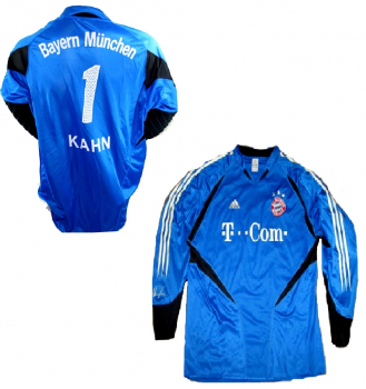Adidas FC Bayern Munich keeper jersey 1 Oliver Kahn 2004/05 home new men's M & kids UK 30/32  US M10