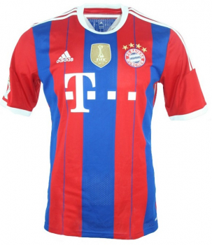 Adidas FC Bayern Munich jersey 2014/15 home red blue men's M