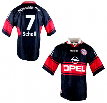 Adidas FC Bayern Munich jersey 7 Mehmet Scholl 1997/98 Opel men size XL