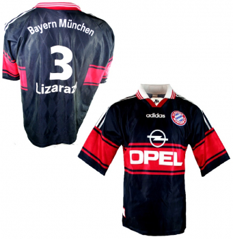 Adidas FC Bayern Munich jersey 3 Bixente Lizarazu 1997-97 Opel men's L or XL
