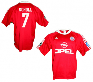 Adidas FC Bayern München jersey 7 Mehmet Scholl CL Sieg 2001 Opel men's XL