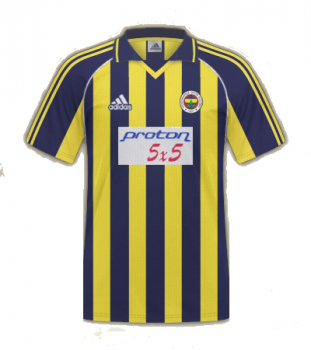 Adidas Fenerbahce Istanbul jersey 1999/00 2000 Proton 5x5 men's S