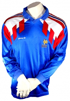 Adidas France jersey World Cup 1990-1992 blue longsleeve home men's L