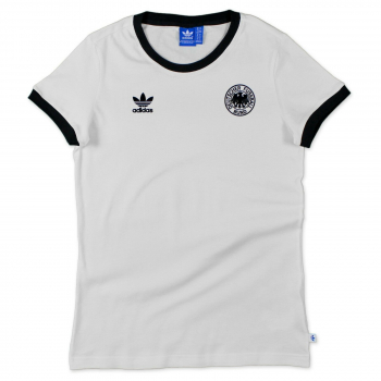 Adidas Originals Germany jersey World Cup 1974 74 home white women's UK = 10 and US = S