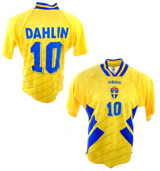 Adidas Sweden jersey 10 Martin Dahlin 1994 World Cup USA men's XL