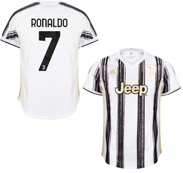 Adidas Juventus Turin jersey 7 Cristiano Ronaldo 2020/21 home jeep new men's  S/M/L/XL/XXL
