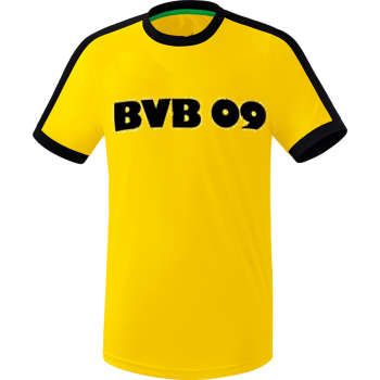 Borussia Dortmund jersey 1975 BVB 09 retro home yellow black cotton men's XXL/2XL