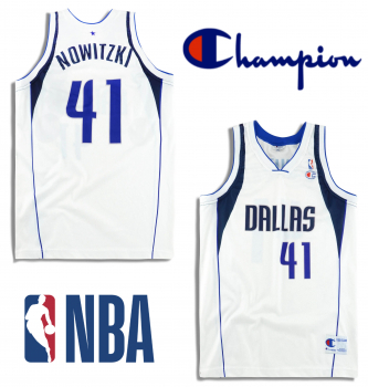 Champion Dallas Mavericks jersey 41 Dirk Nowitzki Mavs NBA basketball men's S/M/L/XL/XXL